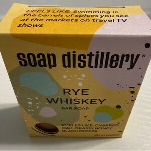 “Rye Whiskey” Handmade Bar Soap 4oz — Charred Oak, Honey & Black Pepper Aroma
